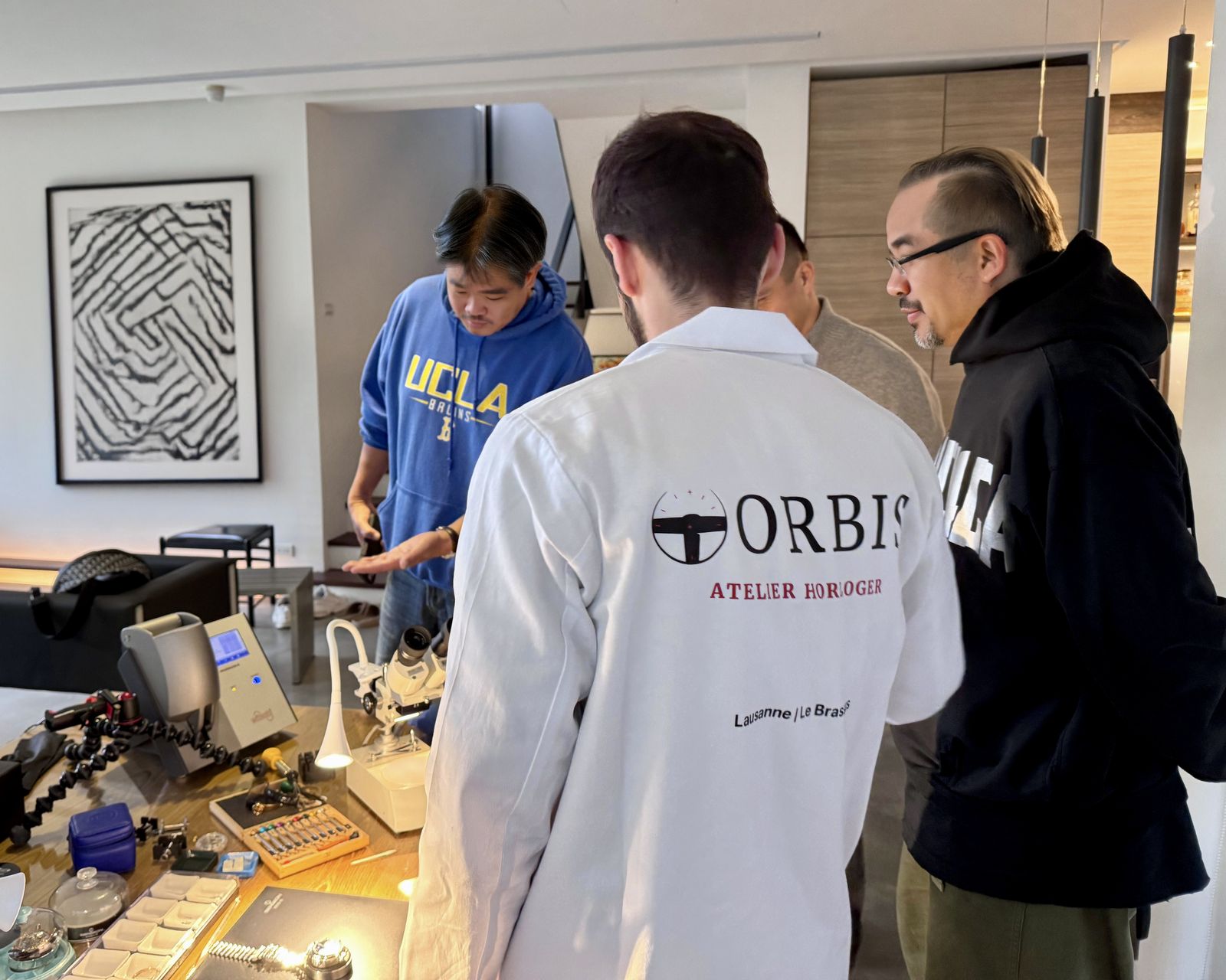 Échange autour de l'établi ORBIS avec des collectionneurs, Taipei