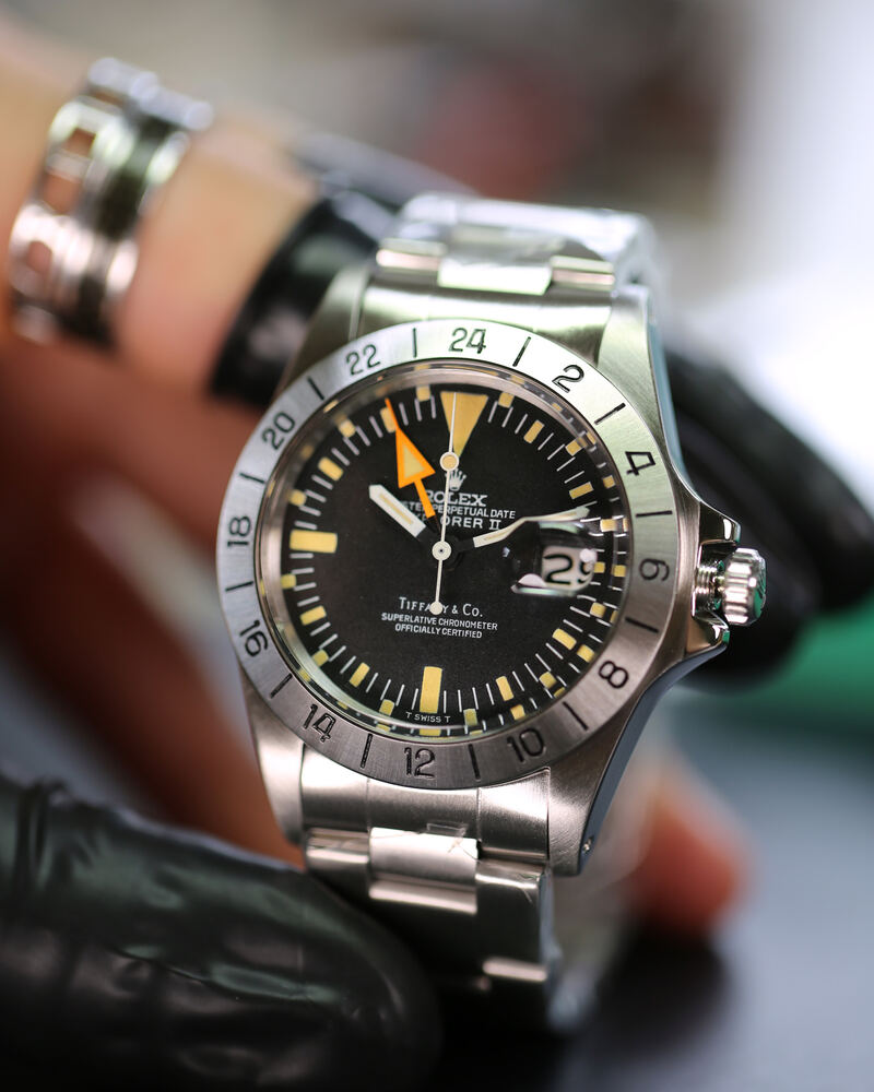 Rolex Explorer II Tiffany 1655 entre les mains de l'horloger
