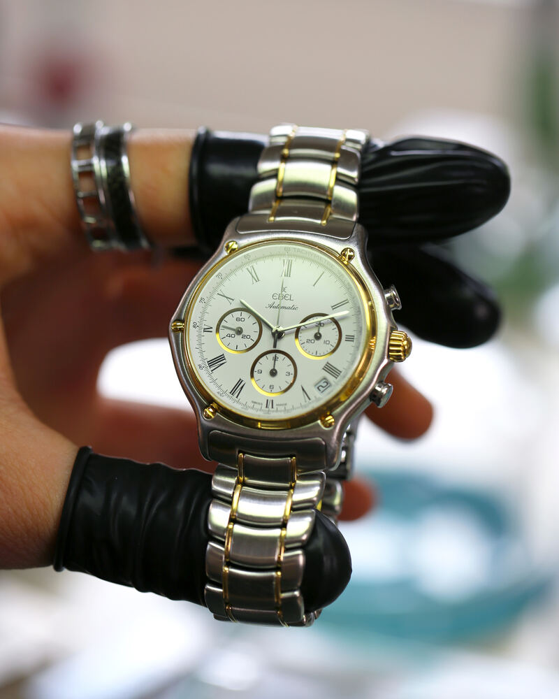 Ebel 1911 Chronographe sur bracelet acier
