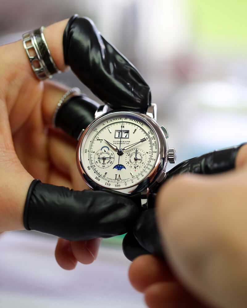 A. Lange & Söhne Datograph Perpetual 410.025 en acier